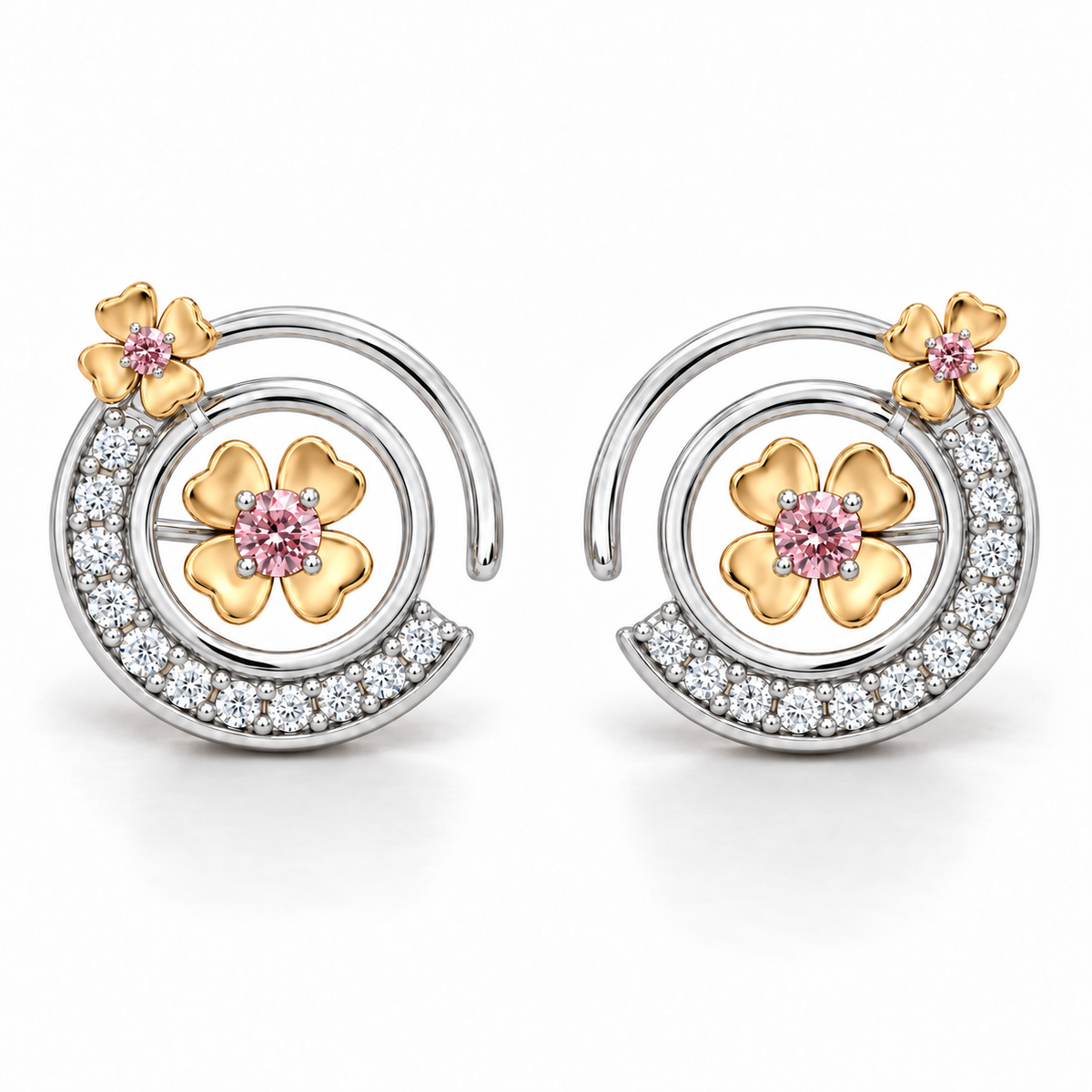 Synthetic Diamond Earrings