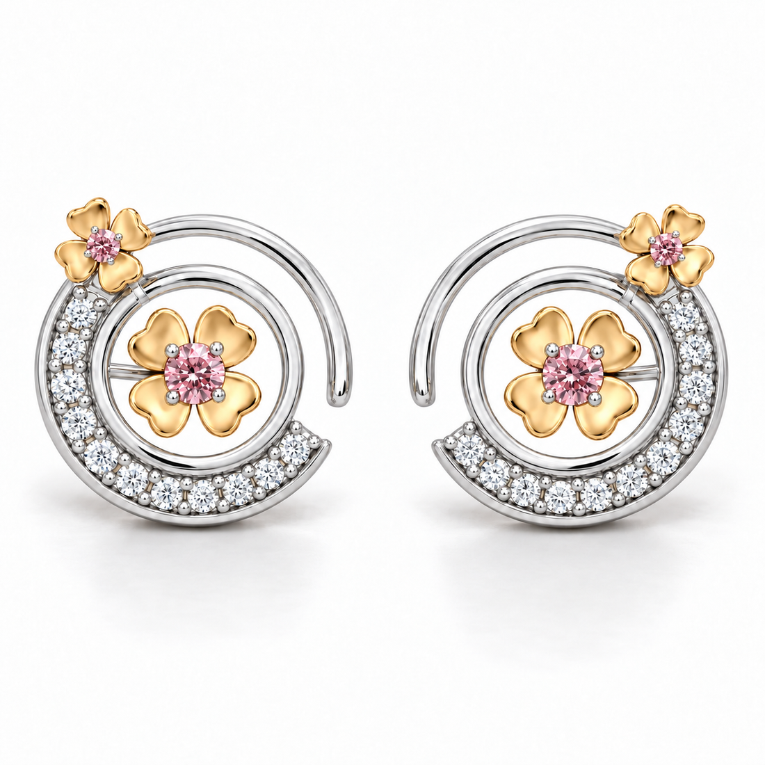 Synthetic Diamond Earrings