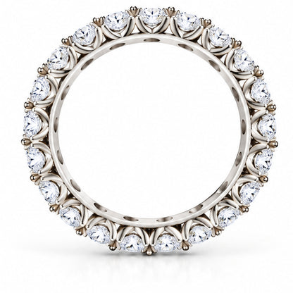 Eternal Grace 925 Sterling Silver Lab-Grown Diamond Eternity Ring