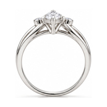 Geometric Infinity 925 Sterling Silver Lab-Grown Diamond Ring