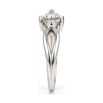 Geometric Infinity 925 Sterling Silver Lab-Grown Diamond Ring