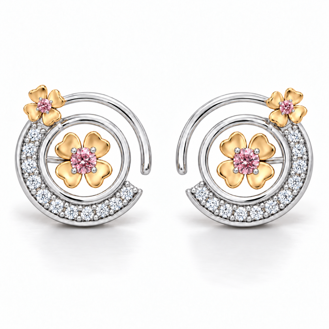 Synthetic Diamond Earrings