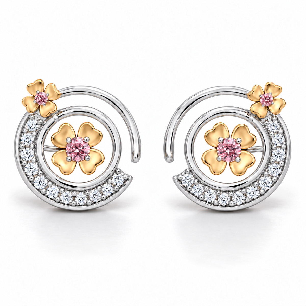 Synthetic Diamond Earrings